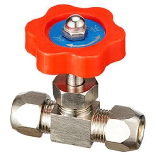 6mm 8mm 10mm 12mm Needle Valve Water Oil Gas Plastic Handle Metal High Pressure Durable Copper Needle Globe Valve