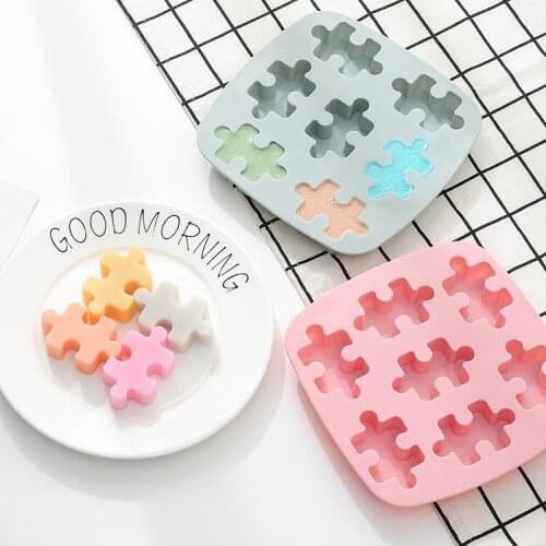 Jigsaw Shape Silicone Molds Fondant Cake Decorating Tools DIY Sponge Chiffon Candy Mousse Dessert Baking Moulds
