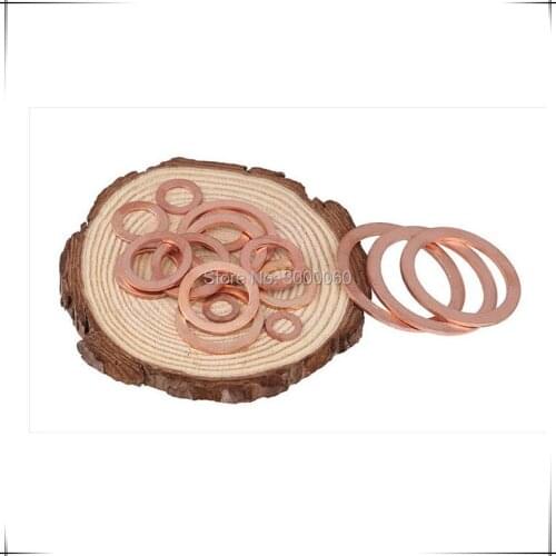 M14x18mmx 1.5mm Red Copper Sealing Gasket Washer For Watch Marine 100pcs/lot