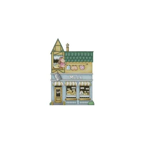 Cartoon Store-Dairy Shop Needlework,For Embroidery,DIY 14CT Unprinted Arts Cross stitch kits Set Cross-Stitching Home Decor