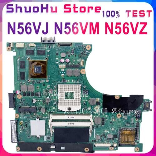KEFU N56VZ For ASUS N56VM N56VB N56V N56VJ N56VV Laptop Motherboard Tested GT630M/GT635M/GT650M 100% work original Mainboard
