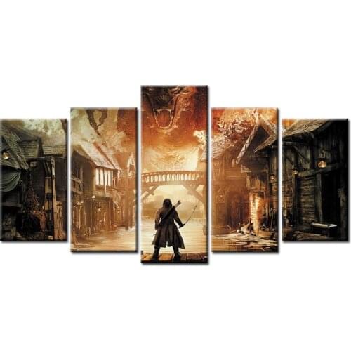 Fashion 5 Pieces Home Decorative Wall Decor Movie Poster Series Painting Art Picture wall pictures for living room