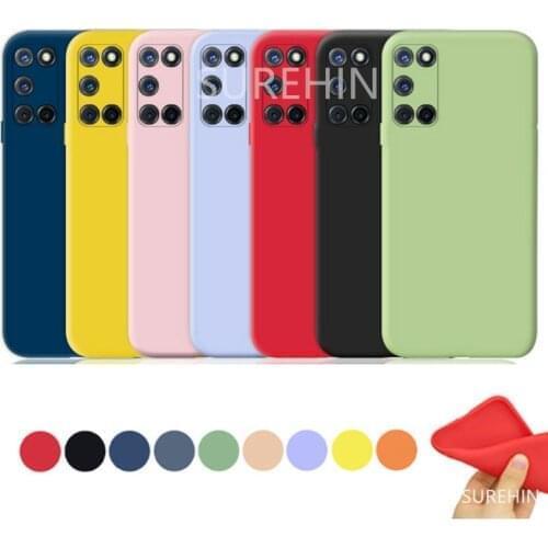 SUREHIN Soft Case For OPPO A52 Cover Yellow Blue Shockproof A72 A92 Pink Green Purple Coque Silicone Cover For OPPO A52 Case 5G