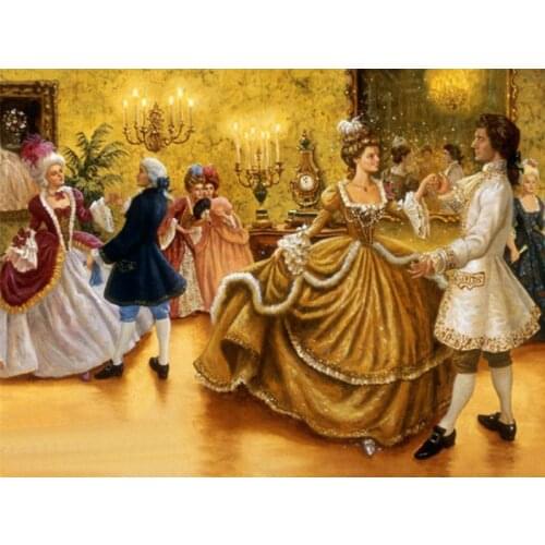 Dance high quality Needlework Aida Cross stitch 14CT Unprinted Embroidery kits Arts Cross-Stitching,DIY Handmade Home Decor