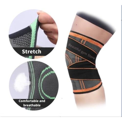 1PCS Men Women Sports Knee Support Compression Sleeves Joint Pain Arthritis Relief Running Fitness Elastic Wrap Brace Knee Pads
