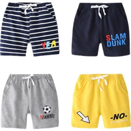 2021 New Sports Shorts For Boys Fashion Childrens Clothing Casual Beach Shorts Cotton Baby Boy Clothes Trousers 2-10 Years