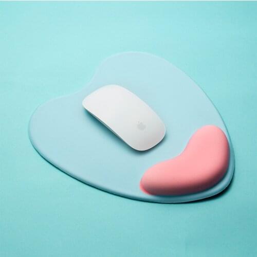 New Wrist Rest Mouse Pad with Non-Slip Base Wrist Rest Pad Ergonomic Mousepad for Typist Office Gaming PC Laptop Kawaii Mousepad