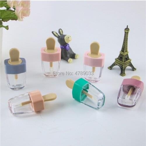 10/30/50pcs Empty Lip Gloss Tube DIY Make Up Tool Cosmetic Ice Cream Transparent Lip Balm Refillable Bottle Containers
