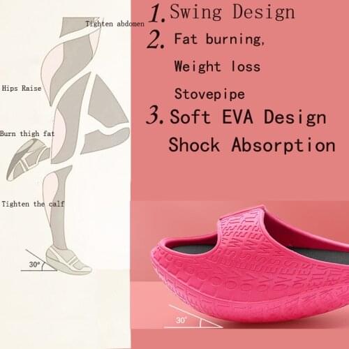 Shake Exercise To Lose Weight Thin Legs Lady Net Red Womens Shoes Slippers Leg Support Exercise Massage Thick Bottom Slippers