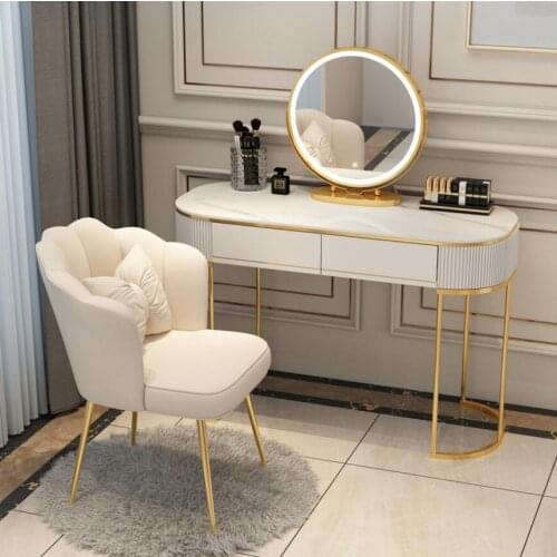 Dressing table bedroom modern simple small solid wood Nordic Light luxury net red style dressing table storage cabinet