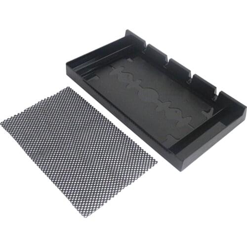 Convenient Hair Clipper Storage Rack Eletric Hair Cutter Holder Hair Trimmer Storage Rack for Barbershop with Non-slip Mat (Blac