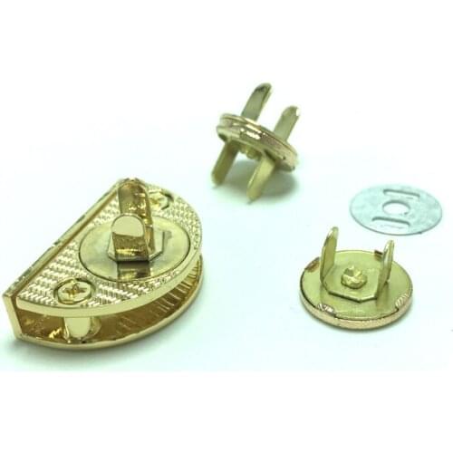 High quality strap decoration end clips by Magnetic Snap tail clasp hardware in screws