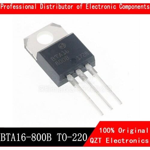 10pcs/lot BTA16-800B TO-220 BTA16-800 TO220 BTA16 800V 16A 16-800B new original In Stock