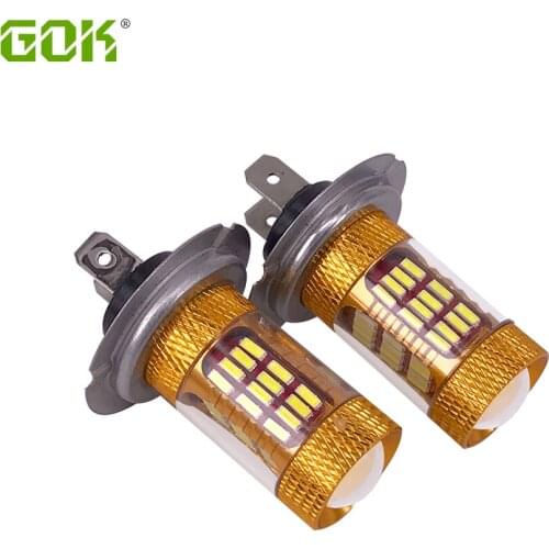 2x Car Led H7 Lamp Light 30W Chip 4014 SMD 60LED Light Lamp Bulb Auto led Headlights H11 H4 H16 H7 Fog Light 12V