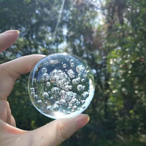 4cm 5cm Glass Round Fountain Bubble Crystal Ball Glass Ice Cracking Ball Home Decor