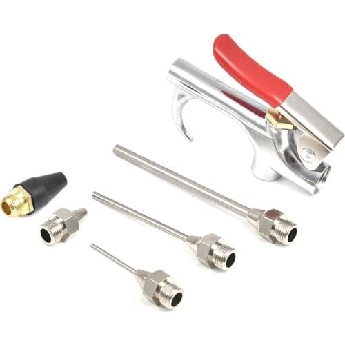 5Pcs Pneumat Air Blowing Gun Blow Dust Clean Tools Air Duster Air Blow Dust Gun Air Brush Sprayer Aluminum Alloy Car Washer