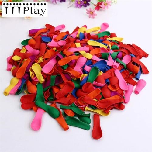 500pcs/lot Childrens Birthday Party Decoration Balloon Water Bombs Colorful Water Balloon Inflatable Classic Toys Small Balloon