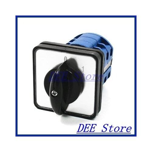 AC 380V 12A Rotary Cam Switch 3 Pole 2 Position 12 Terminals