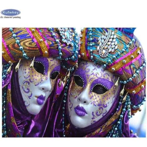 5D diy diamond painting full square round diamond embroidery sale mysterious mask woman,mosaic kit cross stitch needleworks