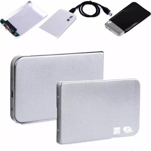 Aluminium 2.5" USB 3.0 SATA HDD Hard Drive Disk External Case Enclosure Silver in stock fast shipment