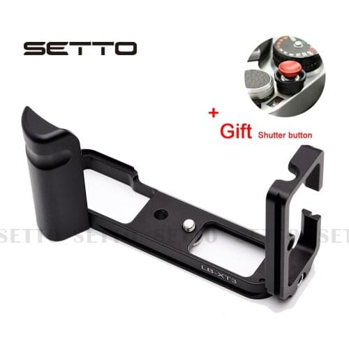 SETTO Quick Release L Plate / L Bracket for Fuji Fujifilm X-T3 XT3 XT-3 Vertical Shoot Quick Release Plate Hand Grip Holder