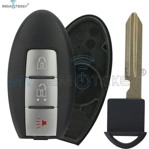 Remtekey remote control fob KR55WK49622 smart key case for Infiniti FX35 EX35 3 button 2008-2012 key shell