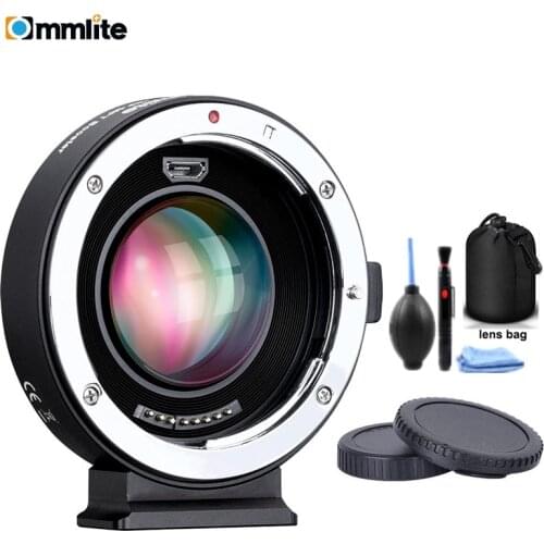 Commlite CM-AEF-MFT AF EXIF 0.71X Reduce Speed Booster Lens Adapter Ring for Canon EF Lens to Micro Four Thirds M4/3 Cameras