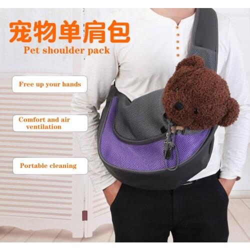 Pet Bag Cat Dog Travel Portable Cross Carrying Single Shoulder Bag Breathable Mesh cloth Pet Backpack Fashion Pet Pack
