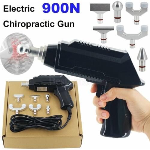 800N Electric Chiropractic Adjusting Gun 4 Heads Spine Chiropractic Correction Instrument Body Health Back Pain Device 2021