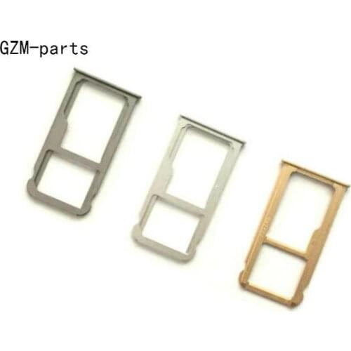 GZM-parts 50pcs/lot For Nano SIM/ Micro SIM Card Tray Holder Micro SD Card Slot Holder Adapter for Huawei Asend Mate 7 8 S