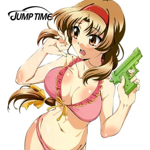JumpTime 13cm x 11.7cm Sexy Lady Girl Takao Render Anime JDM Vinyl Decal Stickers for Window Bike Car Sticker Graphics