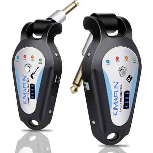 KIMAFUN KM-G207 Guitar Bass Electronic saxophone organ wireless transmitter and receiver pick up system 30-50 meter four channel