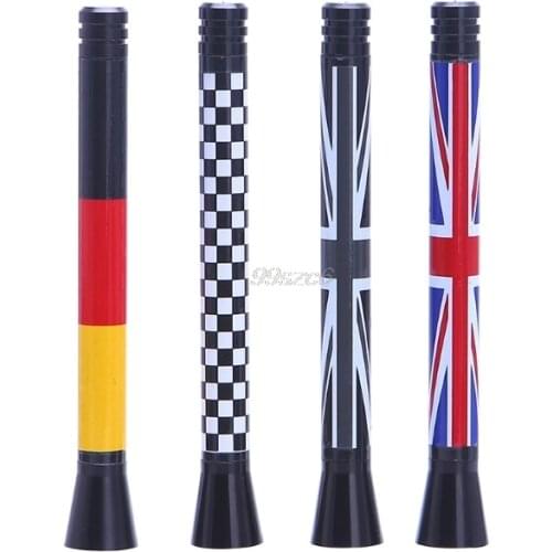 New Union Jack UK Flag Short Antenna For MINI Cooper S R55 R56 R60 Countryman Car Styling Oct10 Drop Ship