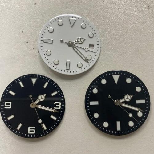 Creative Luminous Hand Watch Dial 29MM for Miyota 8215 821A for Mingzhu DG2813 DG3804 Automatic Watch Movement Repair Parts