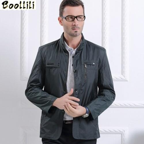 Boollili Green Jacket Men Casual Business Male Coat Mens Spring Autumn Jackets Chaquetas Hombre Mens Jackets And Coats