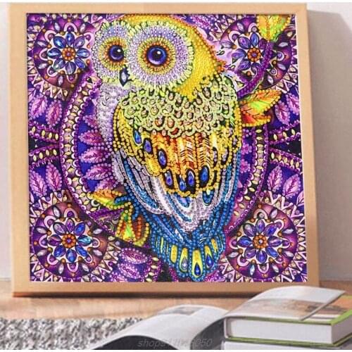 Lovely Owl 5D Special Diamond Painting Embroidery DIY Crystal Cross Stitch Kit F18 21 Dropshipping