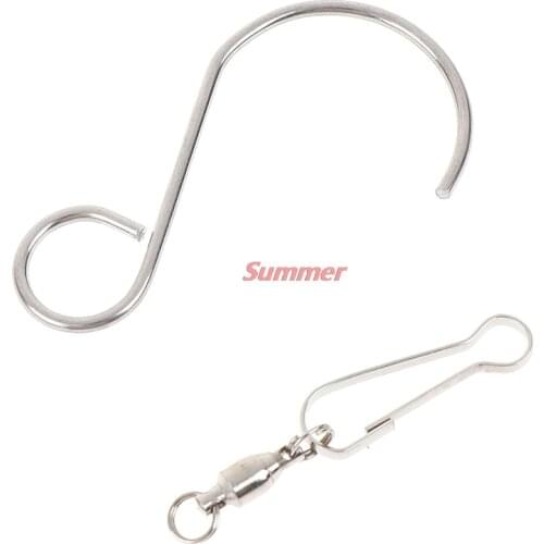 Smart Home 5Pcs S Shaped Wall Hangers Multi-Purposes Rotatable Hook Spinning Swivel S-Hooks LED Solar Color Changing Wind Chimes