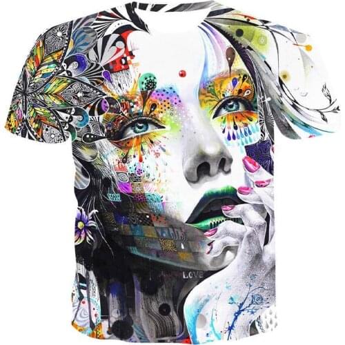 New Round Neck T -Shirt Men 'S High -Quality Men 'S T -Shirt Short -Sleeved Breathable Pattern 3d Printed Fashion Handsome MenS