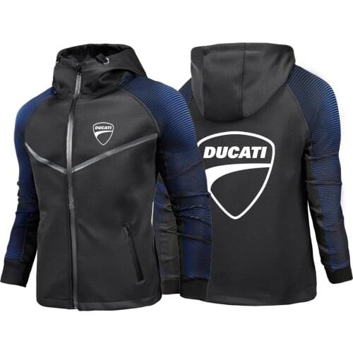 2021 New Mens Spring Autumn Ducati Logo Unisex Hoodies Racing Suits Comfortable Casual Style Jackets Popular Zipper Coats