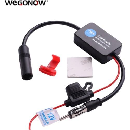 New Black 12V Car Automobile Radio Signal Amplifier ANT-208 Auto FM/AM Antenna Booster hot selling