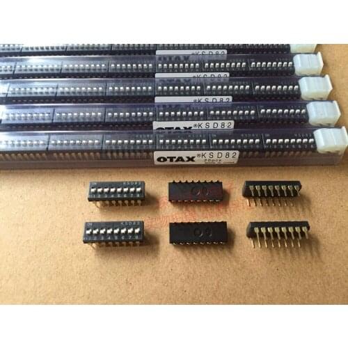 Original new 100% dial switch KSD82 8 bit 8P straight to gold plated foot original 2.54mm