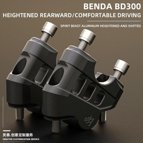 Motorcycle Handlebar Riser for Benda BD300 Kawasaki Versys1000 Z1000 Z900 Honda CB1000R CB125R CB300R CB500F/X CB650R XADV CTX