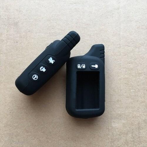 Russian version silicone case for TZ9020 TZ9030 Tomahawk TZ9010 lcd TZ9010 two way remote car key cover key accessories 5 keys