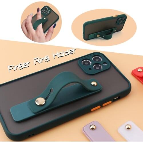 Candy Color Finger Ring Holder Silicon Phone Hand Band Holder Wristband Strap Push Pull Grip Stand Bracket Wholesale for Iphone