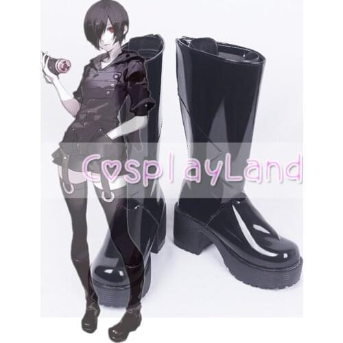 Tokyo Ghoul Kirishima Touka Black Cosplay Shoes for Adult Women Shoes Costume Accessories Custom Made