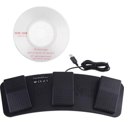 FS3-P USB Foot Pedal Control Switch Keyboard Mouse For Computer PC Laptop Multiple Used In Playing Games Factory Testing