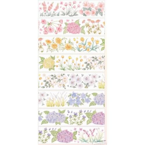 1 Loop Flower Apricot Letterhead Glacier Journal Masking Tape Paper Bright Pet Taiwan