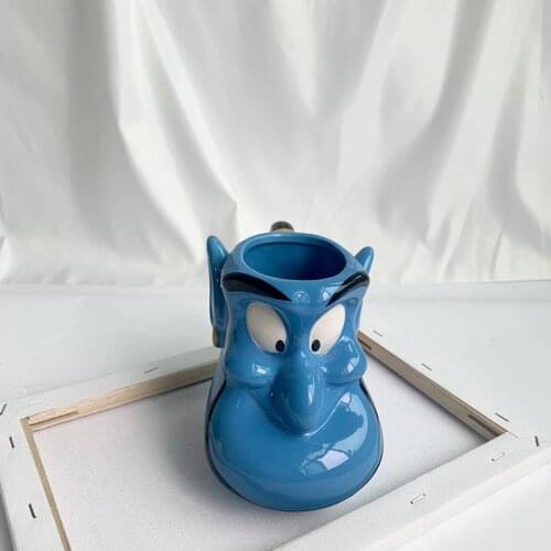 1PCS 13cm hree dimensional creative ceramic large capacity Aladdin lamp water cup cartoon cup home office Cup Mug ornaments