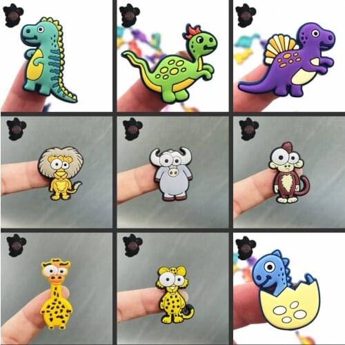 1PCS PVC Cute Cartoon Animals Fridge Magnetic Sticker Dinosaur Bull Lion Tiger Giraff Refrigerator Magnets Home Decoration Kids