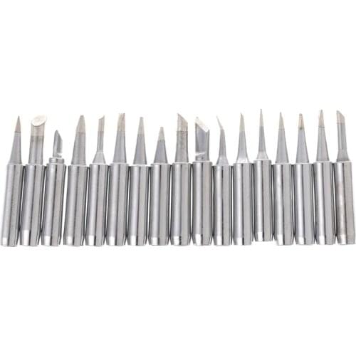 17 Pcs Lead-Free Soldering Iron Tip 900M-T For HAKKO 936 SAIKE ATTEN YIHUA Soldering Station